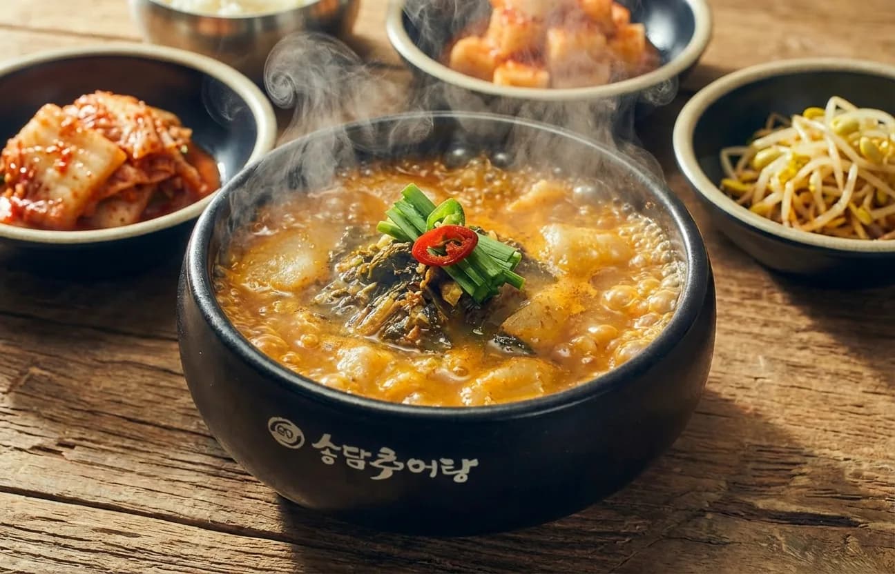광교 얼큰수제비추어탕 한 그릇